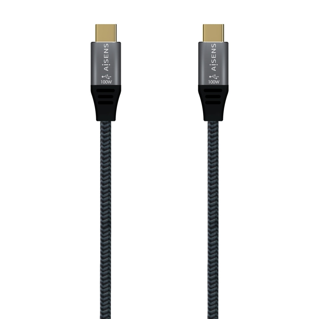 Cable USB 3.2 Gen 2 20Gbps 5A 100W Macho/Macho Gris 2m