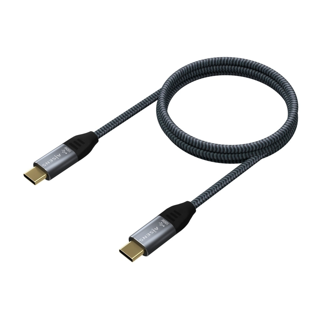 Cable USB 3.2 Gen 2 20Gbps 5A 100W Macho/Macho Gris 2m