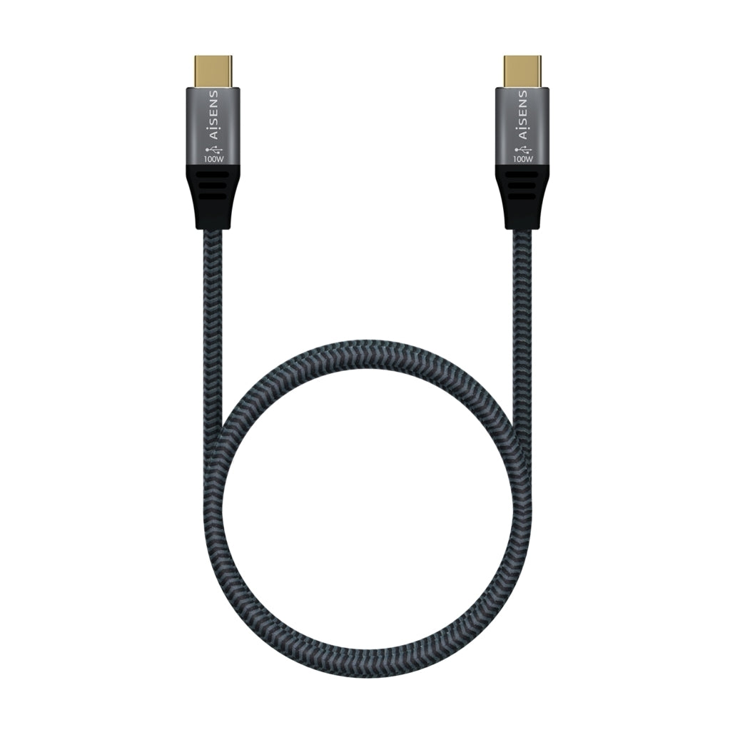Cable USB 3.2 Gen 2 20Gbps 5A 100W Macho/Macho Gris 2m