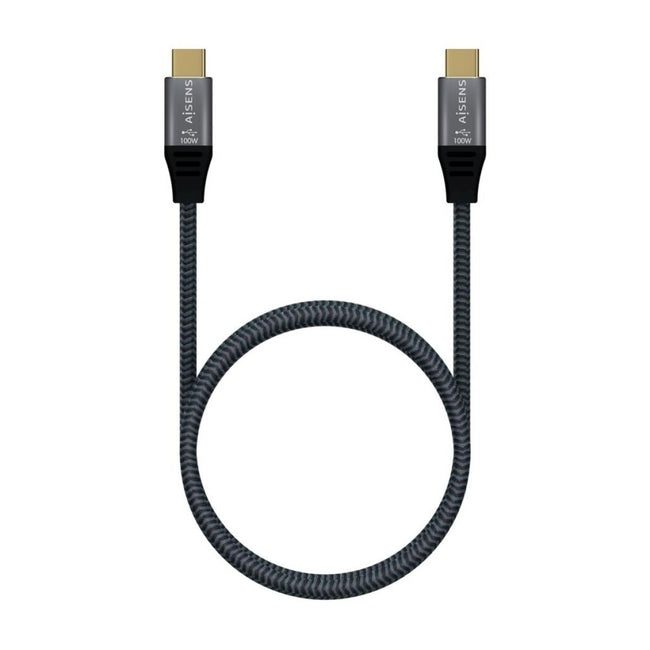 Cable USB-C a USB-C 3.2 Gen2x2 20Gbps AISENS | 8K 100W E-Mark | Gris