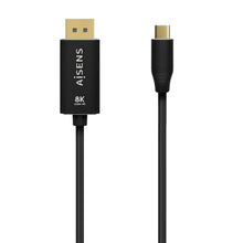 Cabo USB-C para DisplayPort 8K 60Hz, USB-C/M-DP/M, Preto