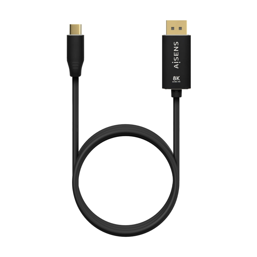 Cabo USB-C para DisplayPort 8K 60Hz, USB-C/M-DP/M, Preto