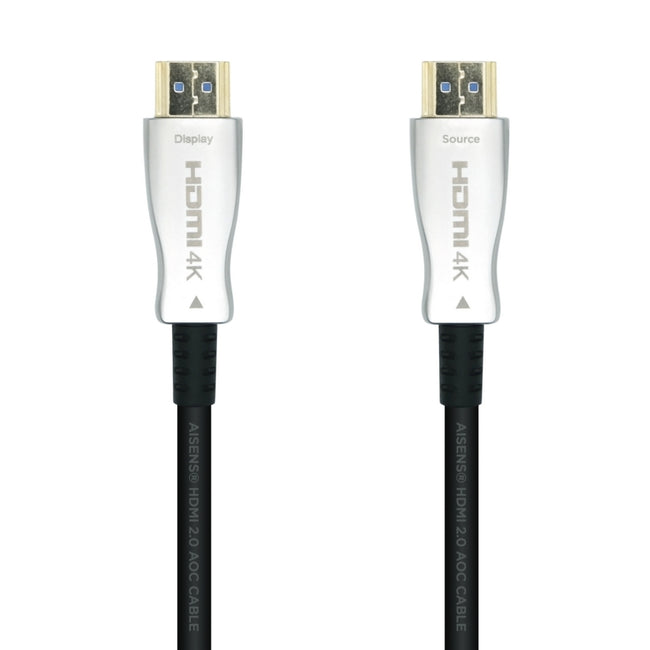 Cable HDMI V2.0 AOC (Active Optical Cable) premium alta velocidad/ HEC 4K 60HZ 18GBPS, A/M-A/M