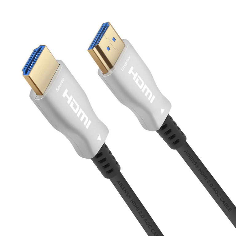 Cabo HDMI V2.0 de alta velocidade AOC Premium (cabo ótico ativo)/ HEC 4K 60Hz 18GBPS, A/MA/M, preto, 20 metros