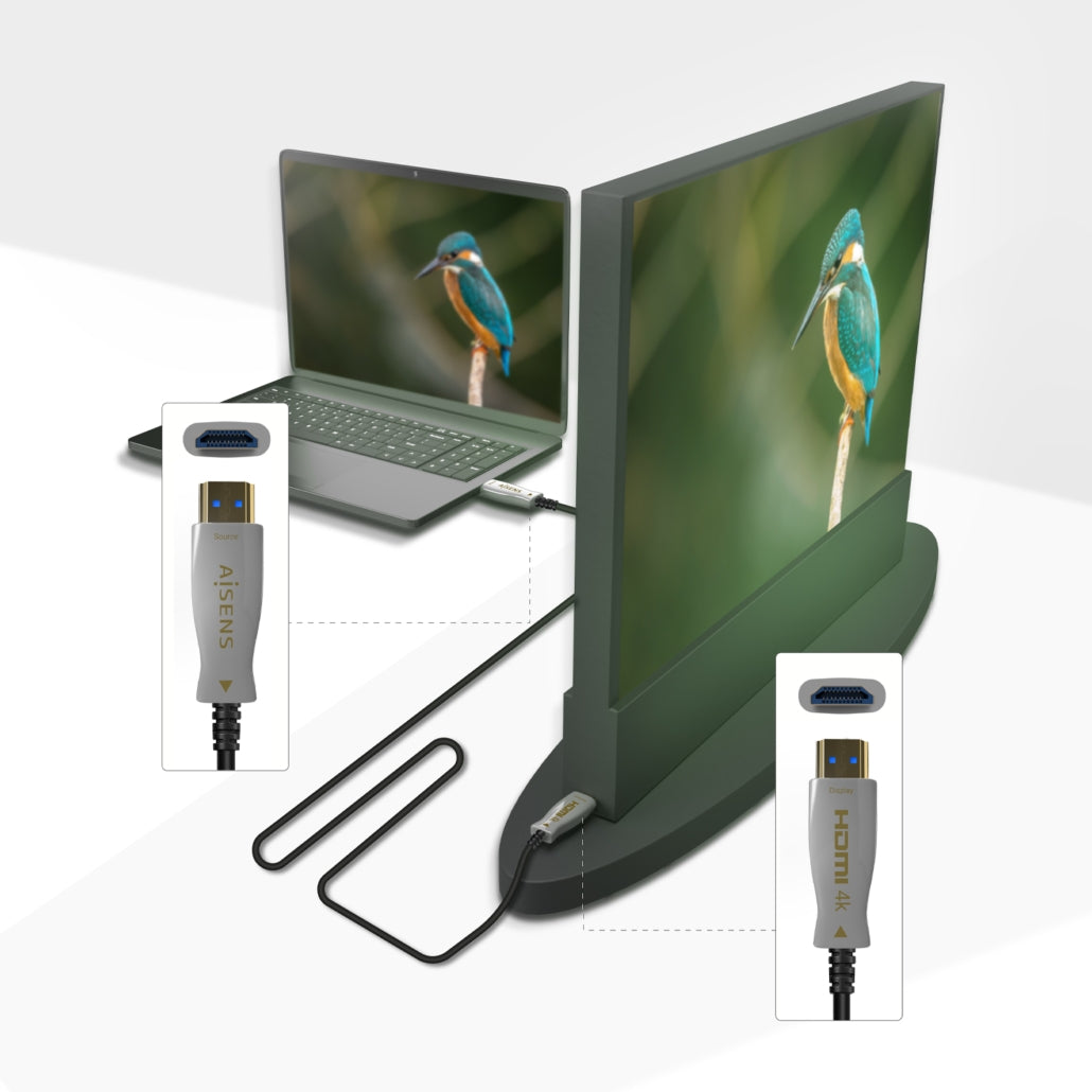 Cable HDMI V2.0 AOC Premium Alta Velocidad / Hec 4K 60Hz 4:4:4 18Gbps, A/M-A/M, Negro, 70M