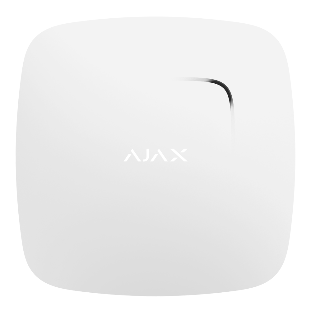 Detector de Humo AJAX con Sensor Temperatura Inalámbrico 868 MHz Jeweller de blanco