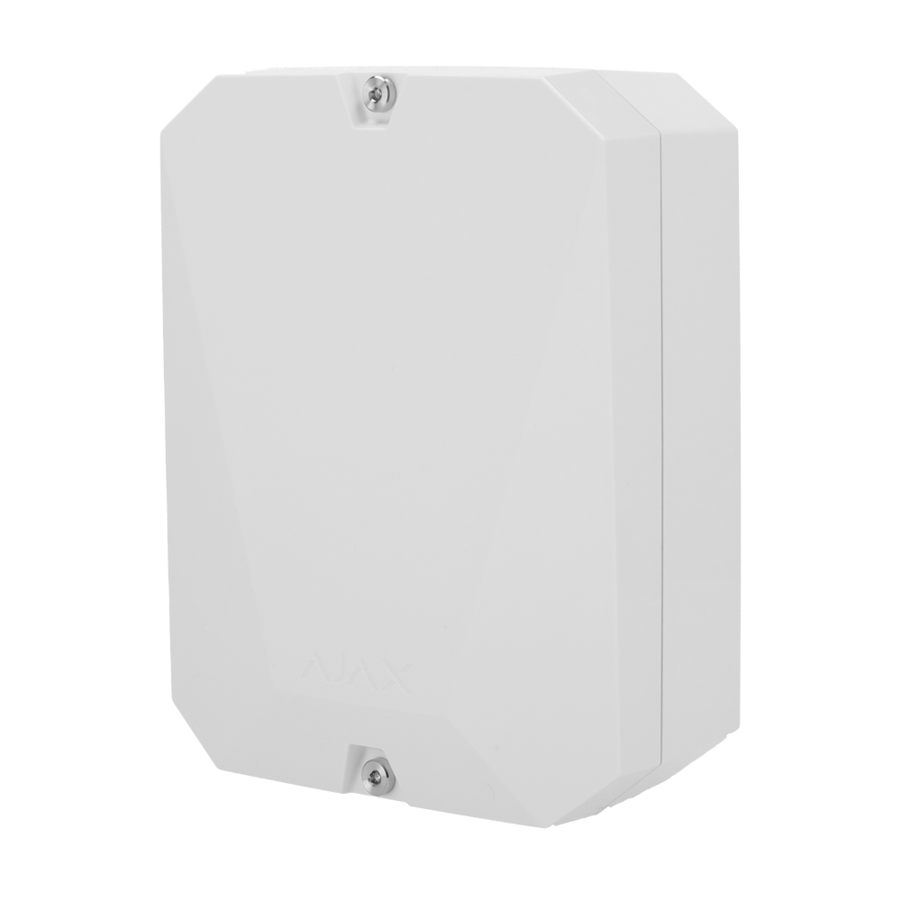 Multitransmisor vía radio AJAX de hasta 18 Entradas cableadas de alarma y tamper Alarma configurable