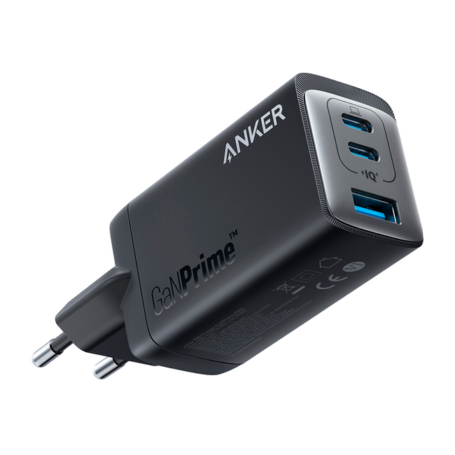 Cargador de Pared USB-C 65W 3 Puertos Anker 735 GaNPrime