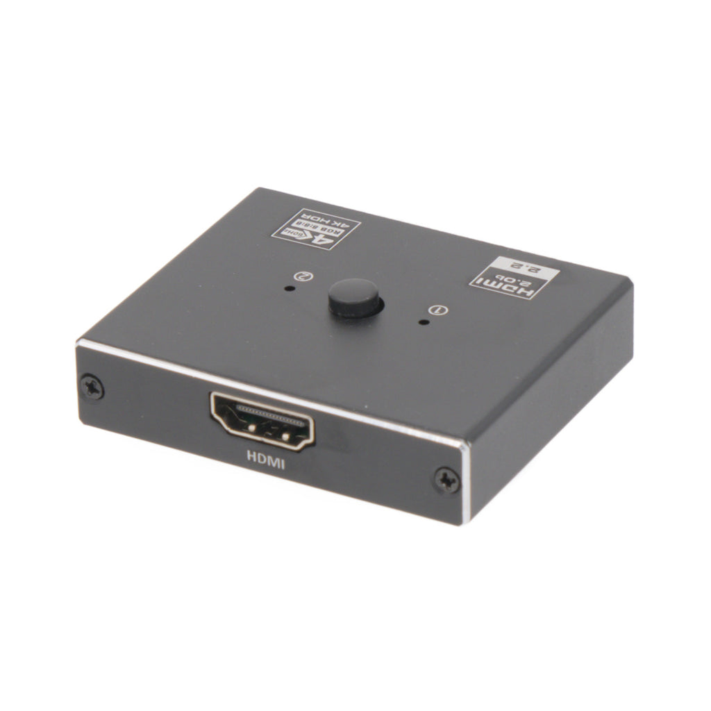 Comutador HDMI bidirecional 1x2 (não divisor) / 2x1 4K@60Hz HDCP2.2