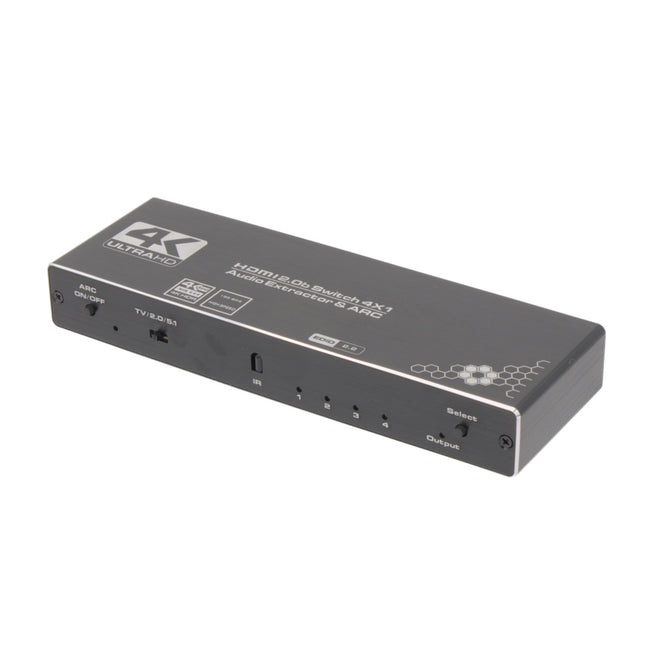 Switch 4x1 4K@60Hz + COAXIAL AUDIO / SPDIF / JACK 3.5mm