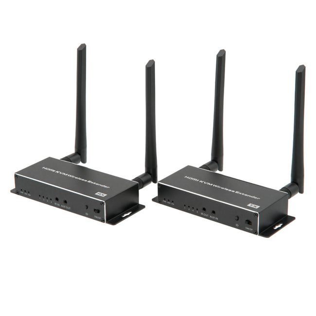 Extensor HDMI e KVM sem fios de 180 metros, 4K a 24Hz ou 1080p a 60Hz