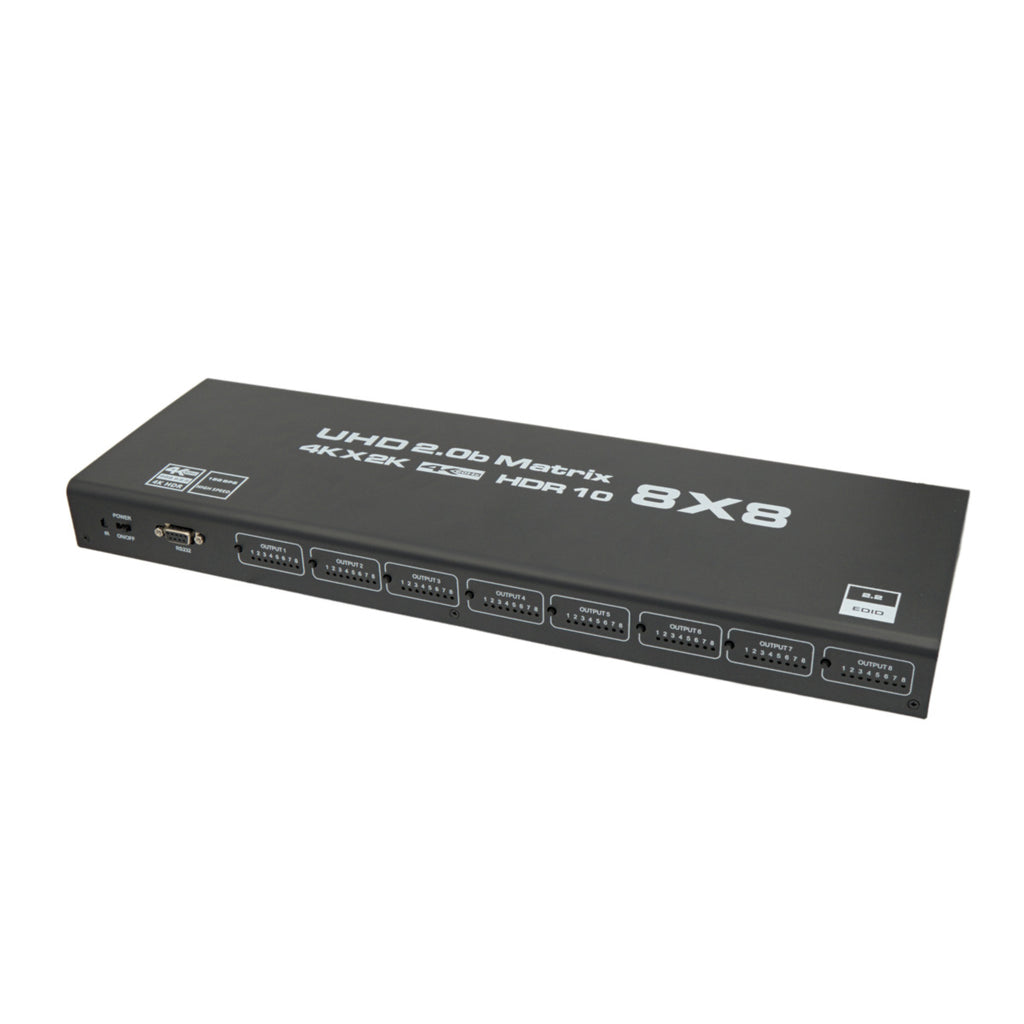 Matriz HDMI 8x8 4K@60Hz HDCP2.2 e controlo RS232
