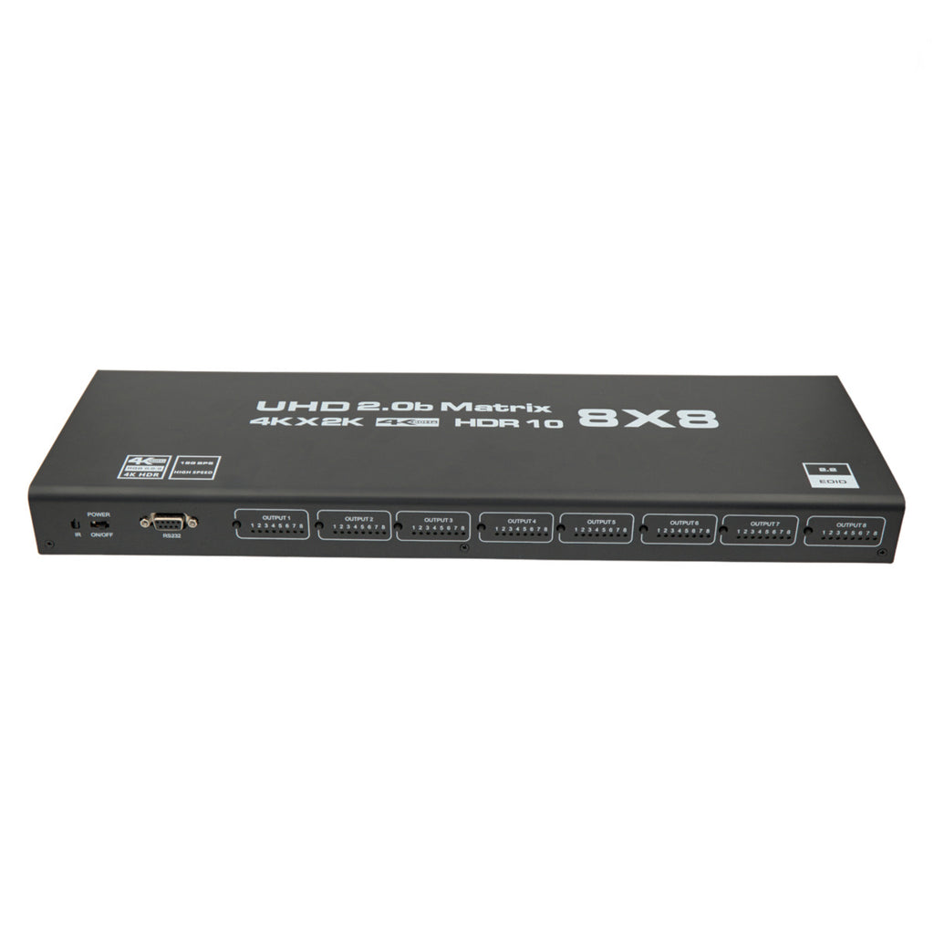 Matriz HDMI 8x8 4K@60Hz HDCP2.2 e controlo RS232