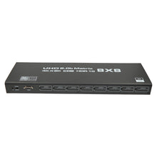 Matriz HDMI 8x8 4K@60Hz HDCP2.2 e controlo RS232