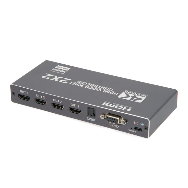 VideoWall 2x2 4K@30Hz | HDMI / USB-C / DVI - RS232 - HDCP1.4