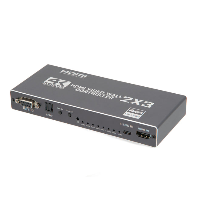 VideoWall 2x3 4K@30Hz | HDMI / USB-C - RS232 - HDCP1.4