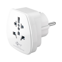 Adaptador universal para viaje a la UE - Negro | Reino Unido, Suiza, Italia, EE. UU. o Japón