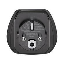 Adaptador universal para viaje a la UE - Negro | Reino Unido, Suiza, Italia, EE. UU. o Japón