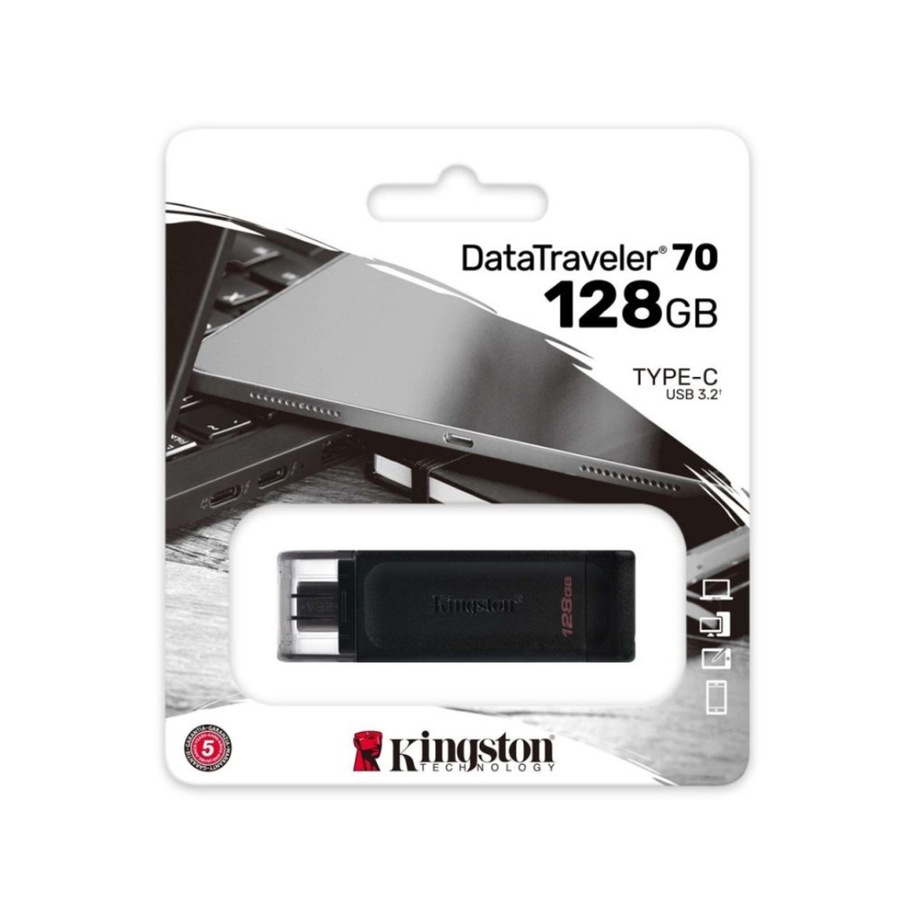 Pendrive 128GB Kingston DataTraveler 70 USB Tipo-C