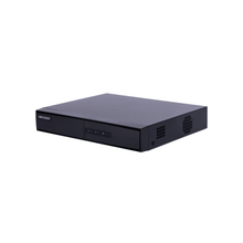 Grabador NVR Hikvision DS-7104NI-Q1/4P/M(D) de 4 canales IP con 4 puertos PoE, vista frontal