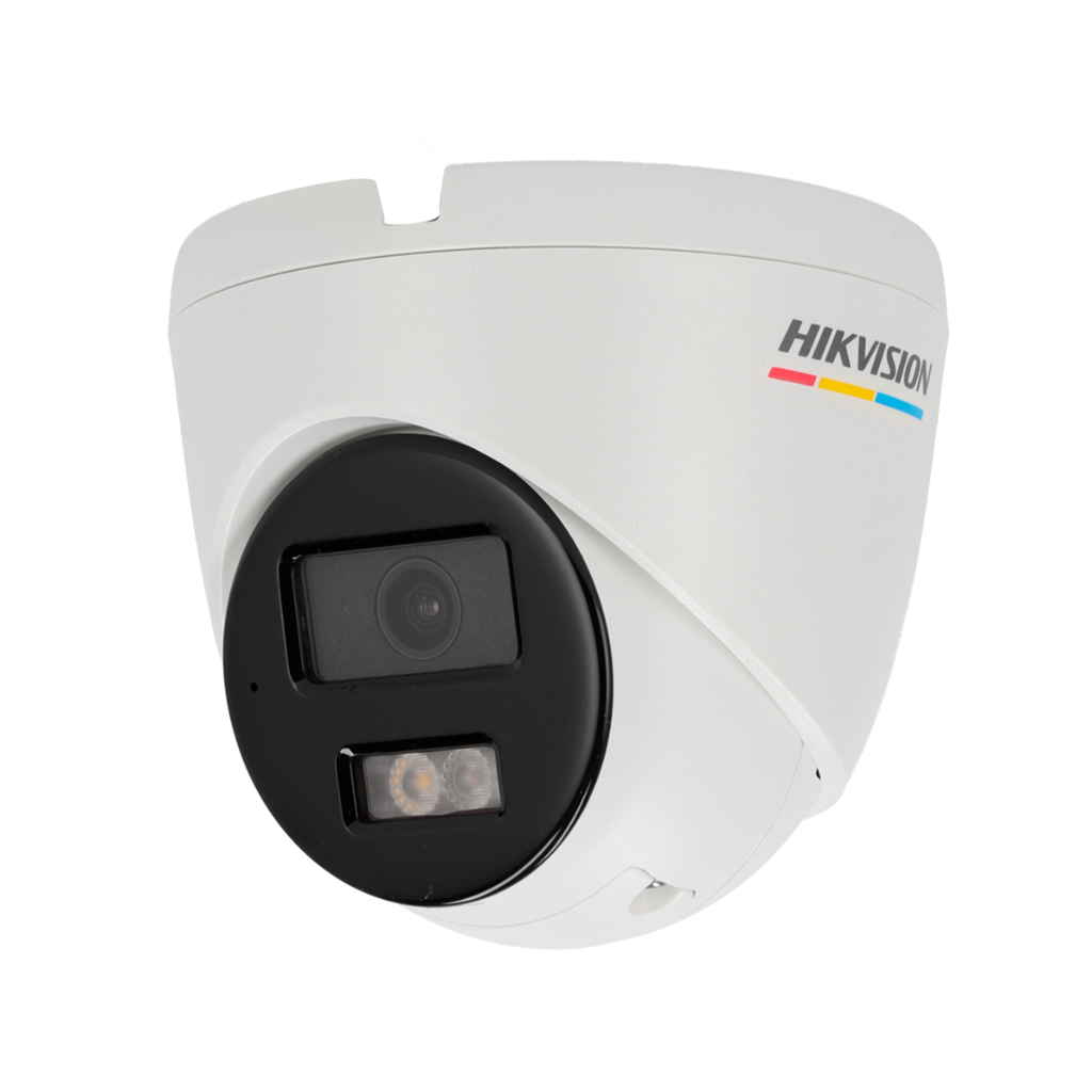 Cámara IP turret Hikvision DS-2CD1327G2H-LIU para exterior IP67, vista posterior