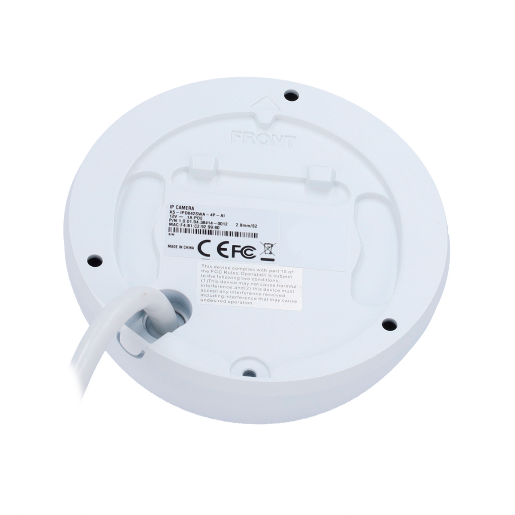 Cámara IP domo X-Security 4 MP antivandálica IK10 con micrófono, detalle