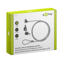 Candado de seguridad Goobay 93037, cable de acero recubierto de 4,5 mm