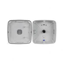 Caja de conexiones para domo CBOX-B52PROS, vista lateral con entrada de cable