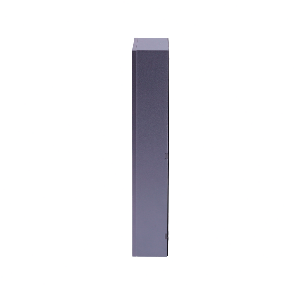 Caja de aluminio de aviación para 2 módulos Hikvision DS-KD-ACW2, vista lateral