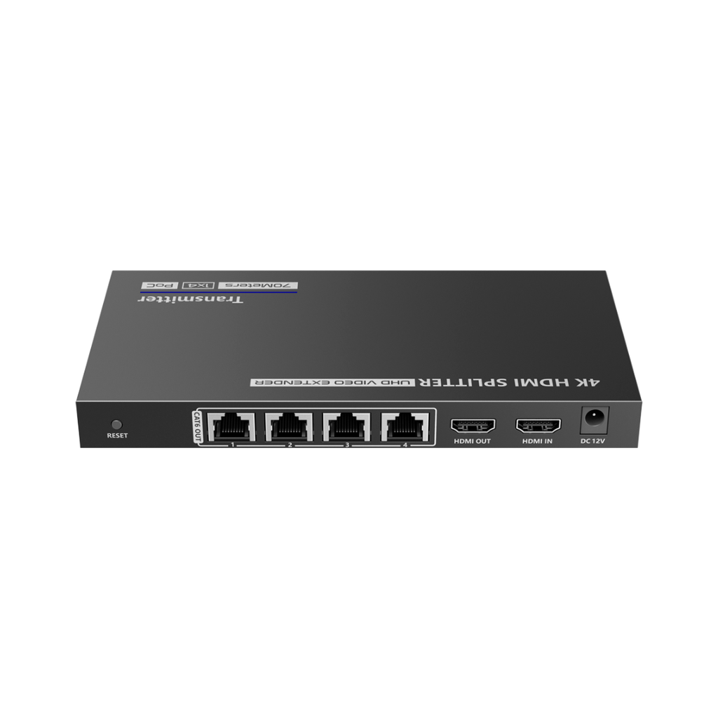 Extensor Splitter de señal HDMI Alcance 40 m Resolución 4K 1x4