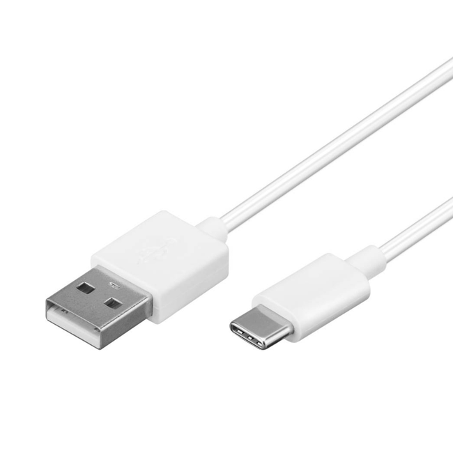 Cabo USB 2.0 para USB-C de 1 metro, branco