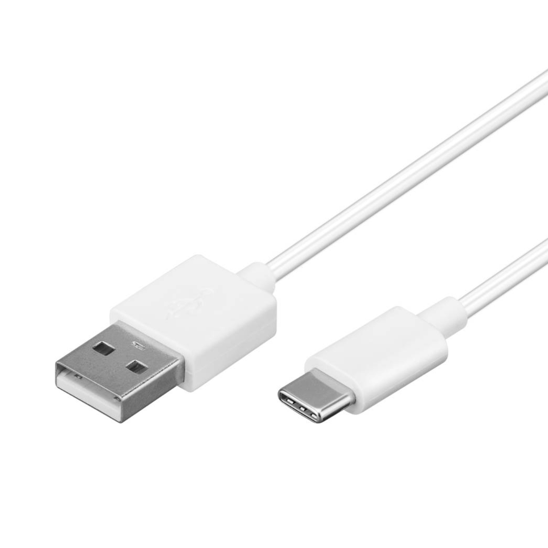 Cable USB 2.0 a USB-C de 1 metro, blanco