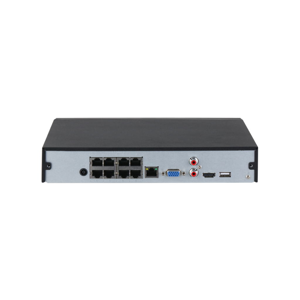 Gravador NVR IP Dahua de 8 Canais 12MP (8 Portas PoE + WizSense AI)