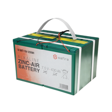 Bateria de zinco-ar: Tensão 7,5 V / Capacidade 3200 Wh