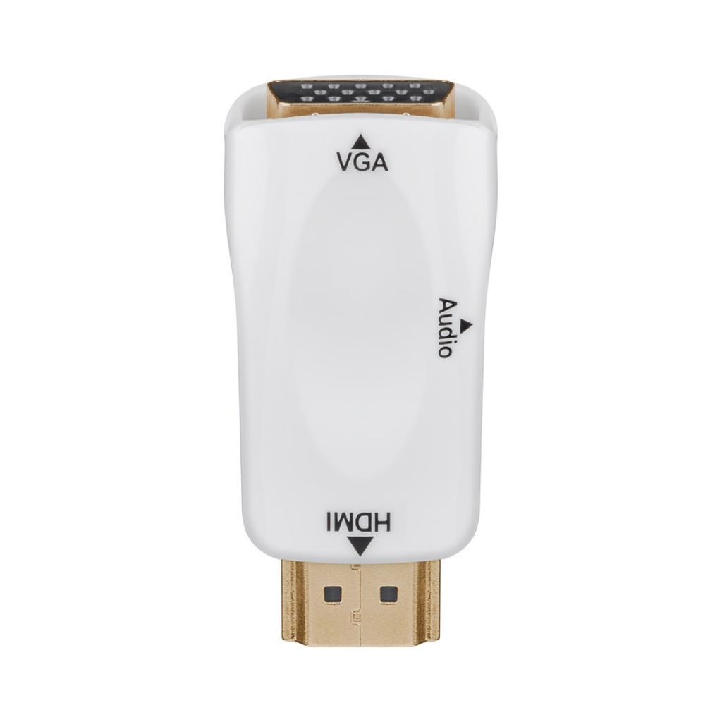 Adaptador compacto HDMI/VGA con audio incluido