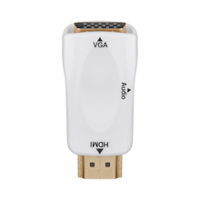 Adaptador compacto HDMI/VGA con audio incluido