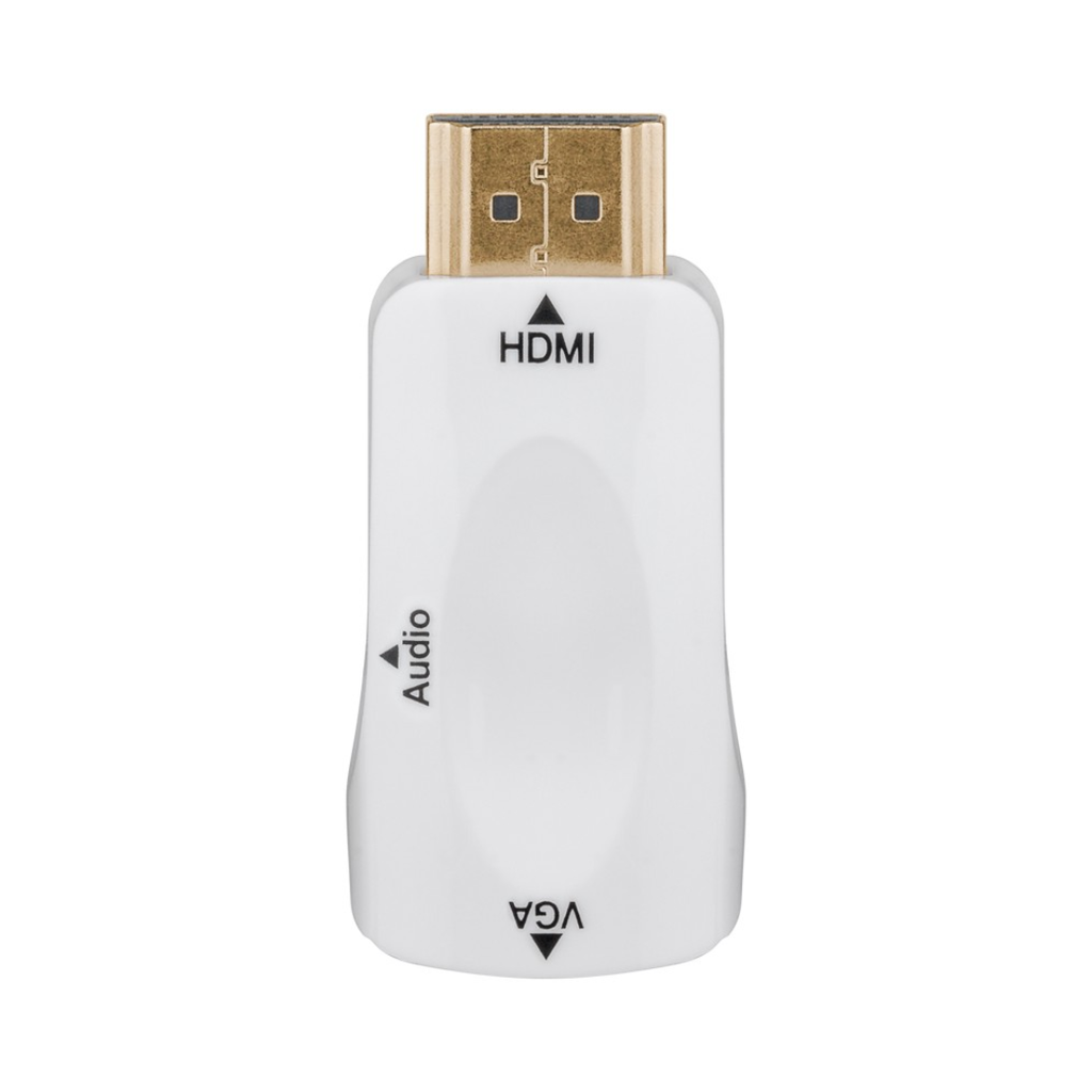 Adaptador compacto HDMI/VGA con audio incluido