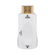 Adaptador compacto HDMI/VGA con audio incluido