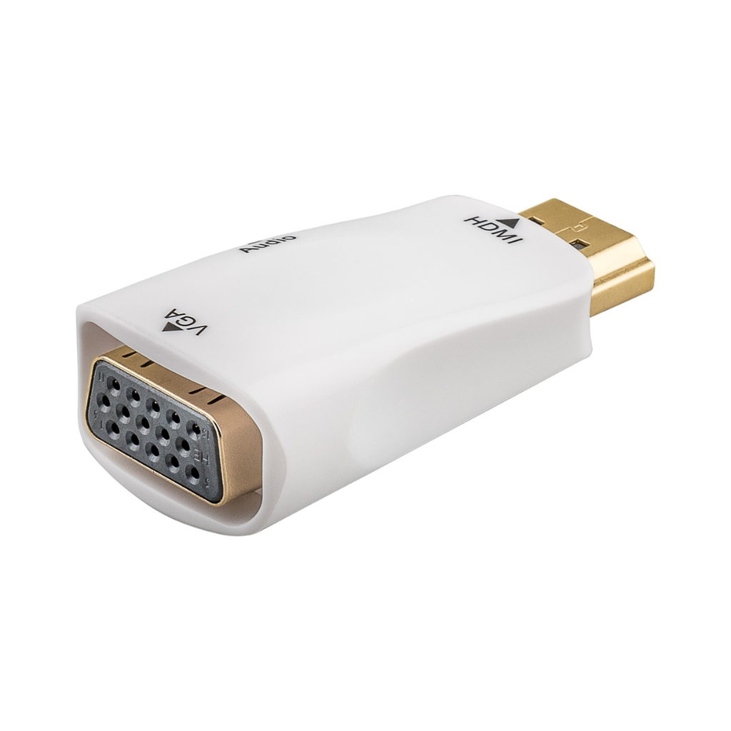 Adaptador compacto HDMI/VGA con audio incluido