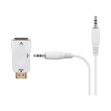Adaptador compacto HDMI/VGA con audio incluido