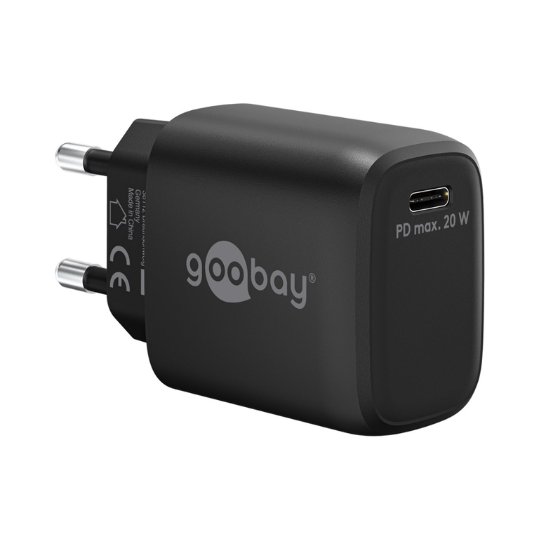 20W USB-C Fast Charger Black