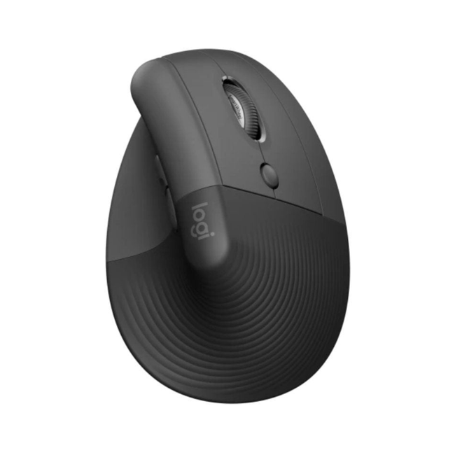 Rato vertical sem fios via Bluetooth e 2,4 GHz