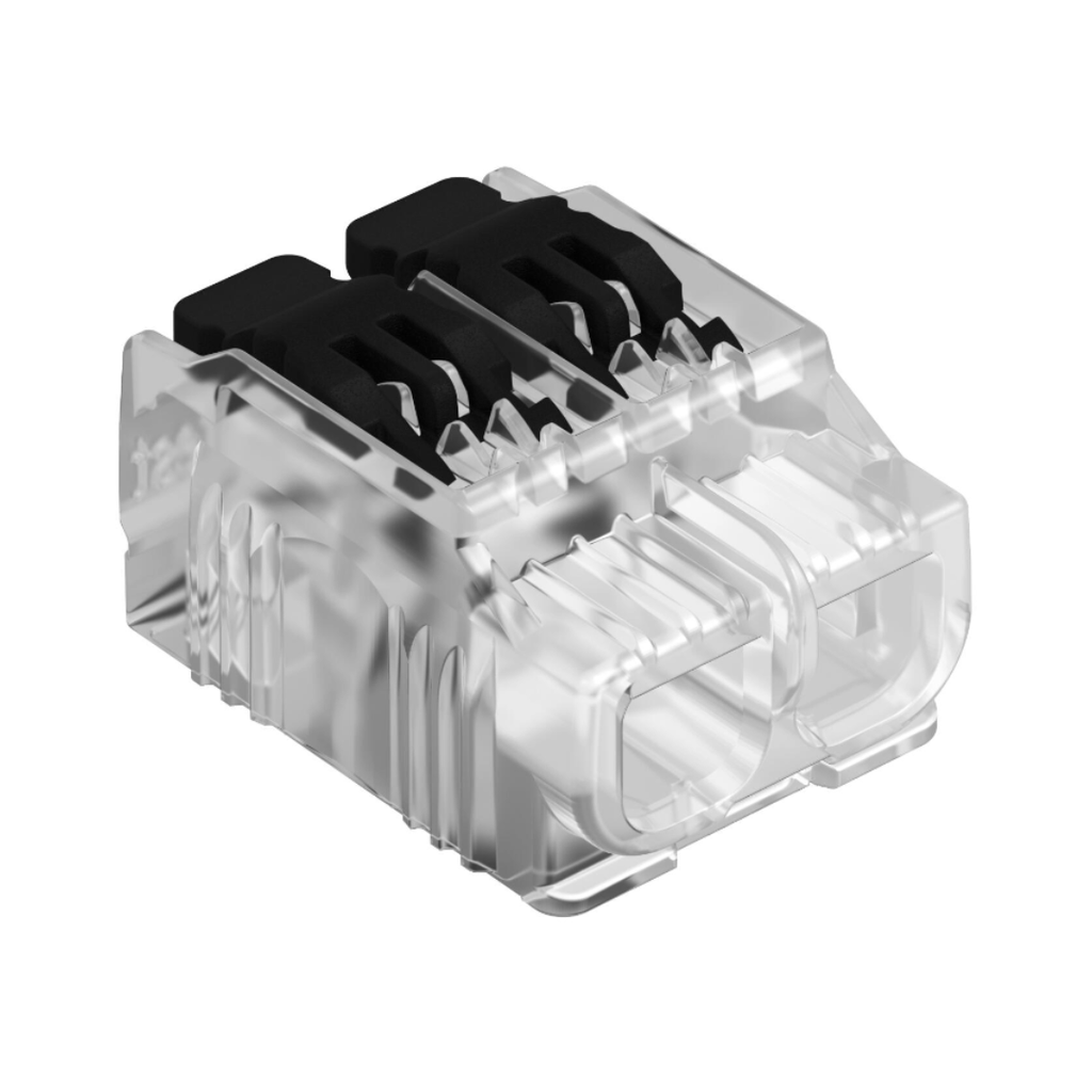 Universal lever terminal block, with 2 terminal points
