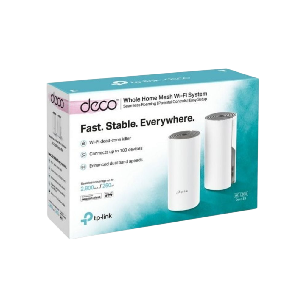 Sistema Wi-Fi Mesh TP-Link Deco E4 AC1200 Banda Dupla