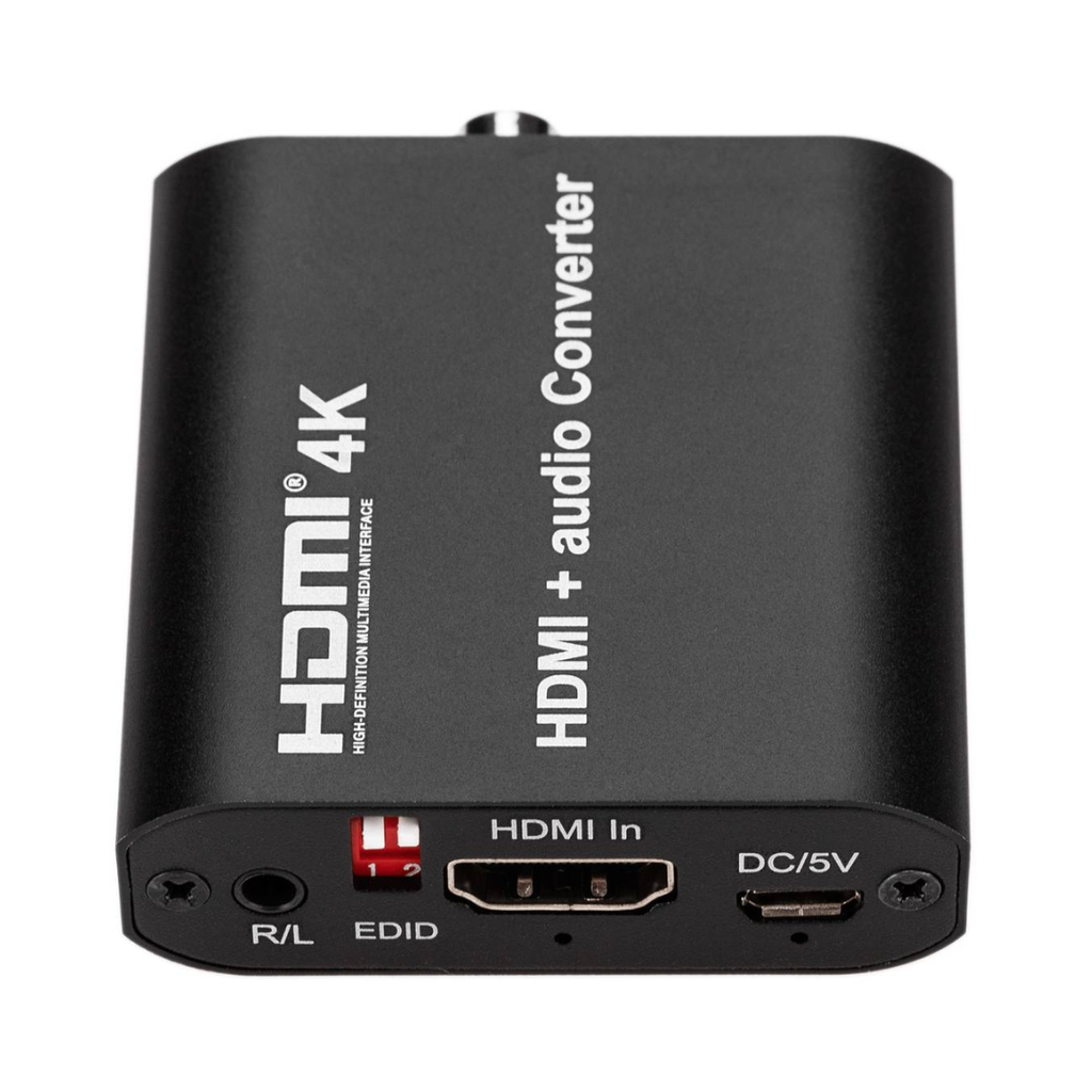 Extrator de áudio HDMI para Toslink e RCA