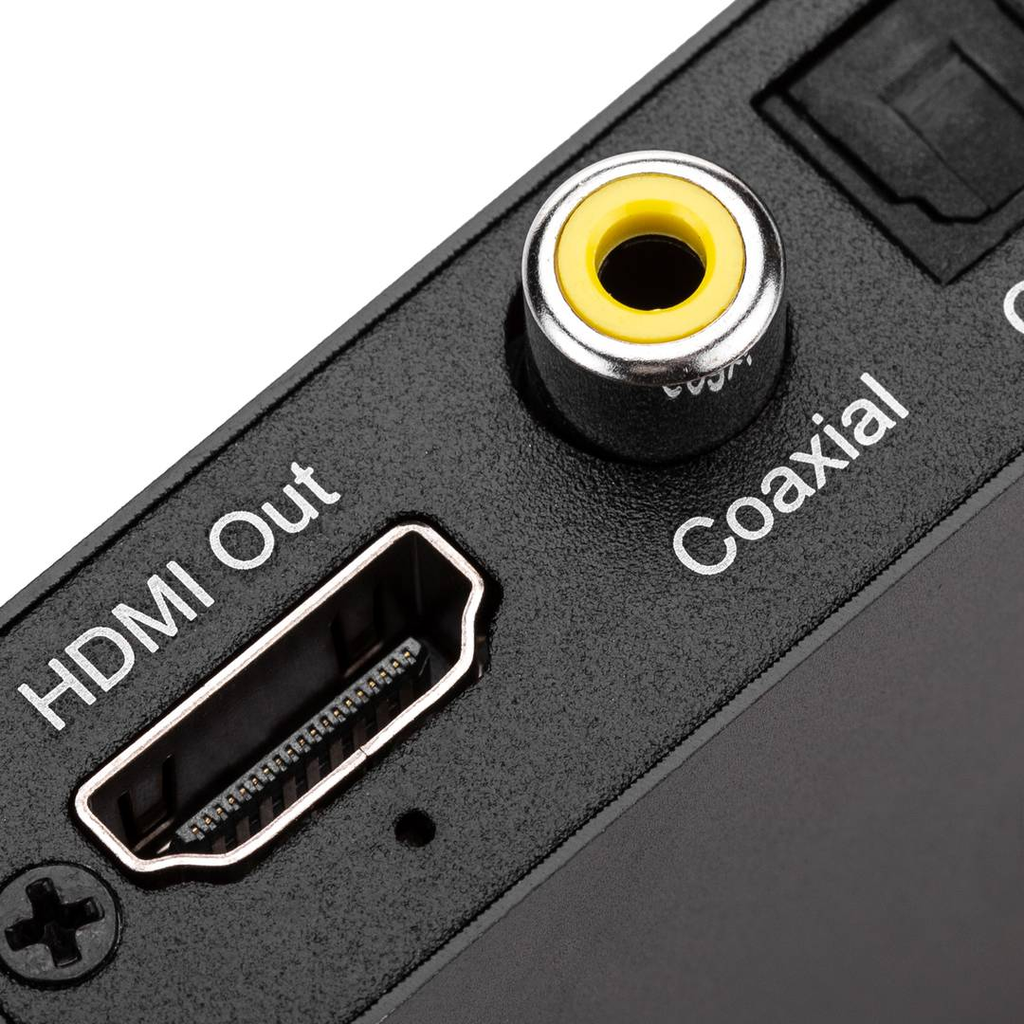 Extrator de áudio HDMI para Toslink e RCA