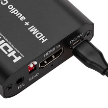 Extrator de áudio HDMI para Toslink e RCA
