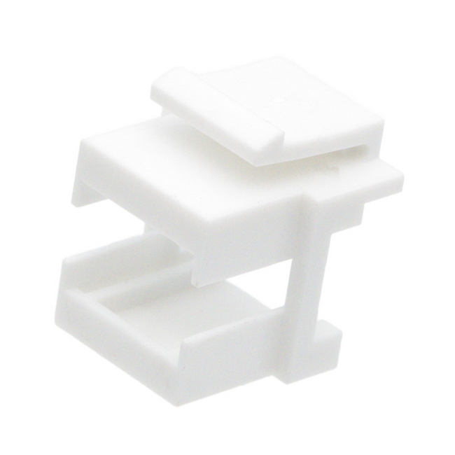 Keystone para adaptadores de fibra óptica - Blanco