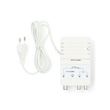 Amplificador CATV Ganancia: 25 dB  47 - 862 MHz  Número de salidas: 2 Control de ganancia Blanco
