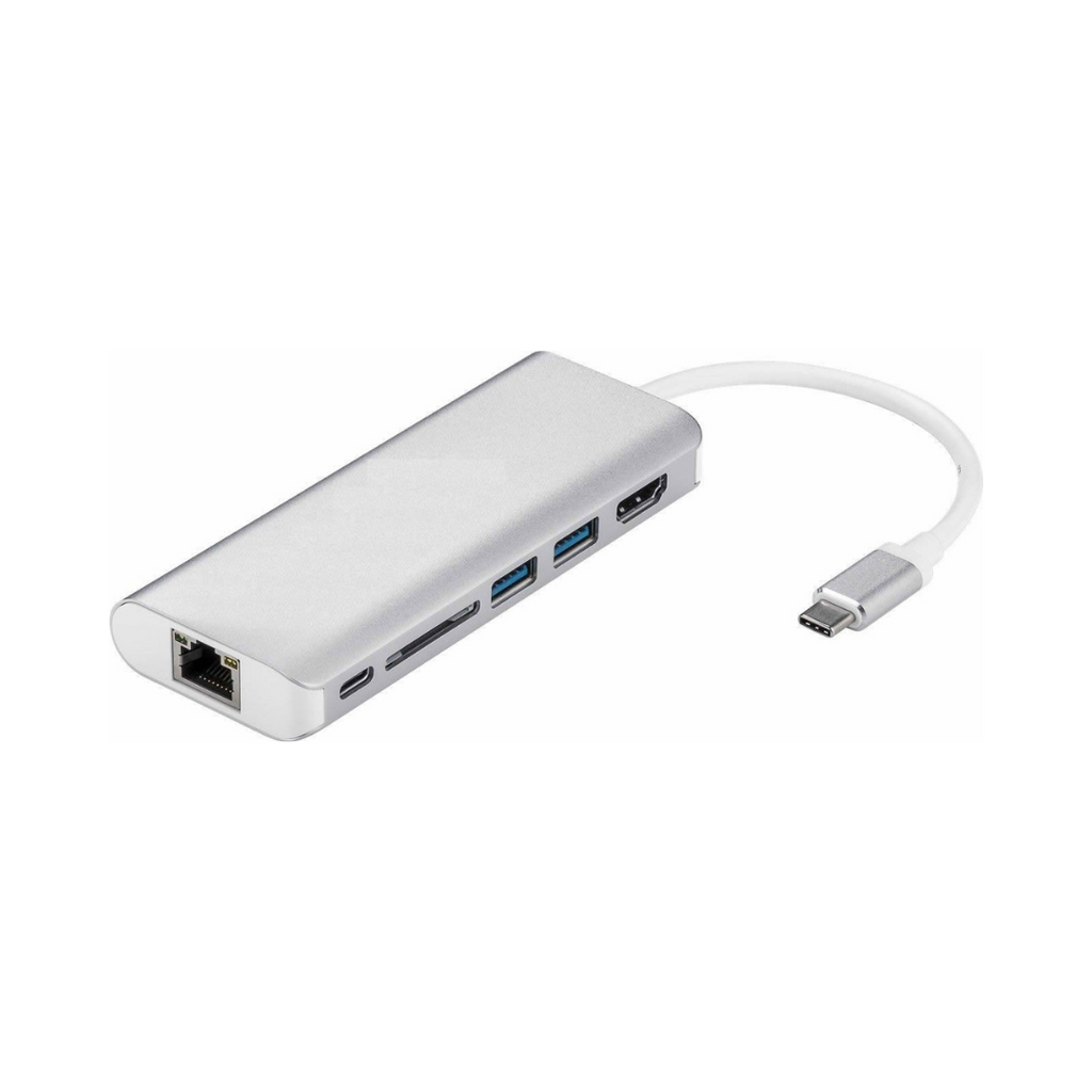 Adaptador USB-C para HDMI/USB/RJ45/USB 3.1 Tipo C